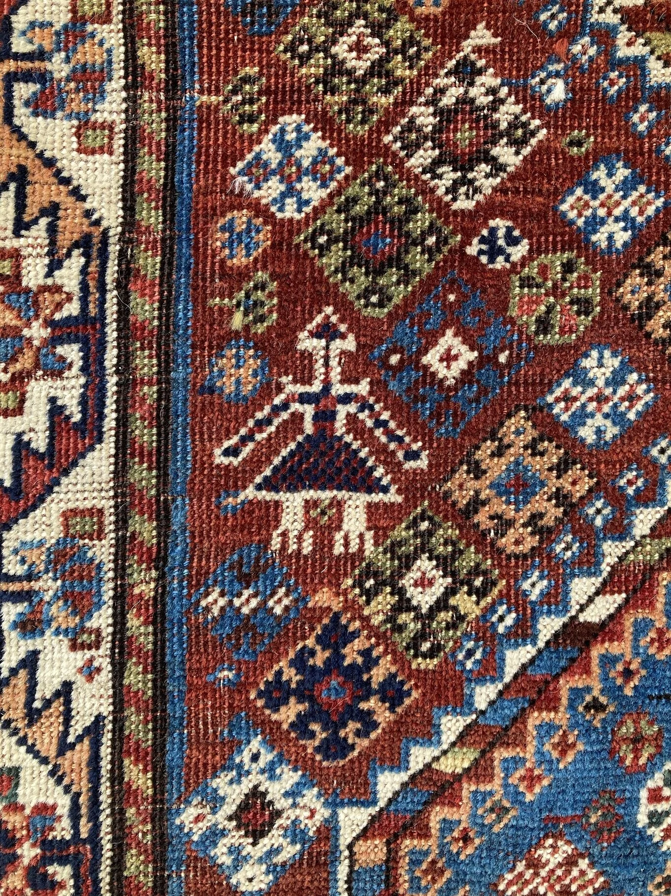Antique Qashqai Rug 2.54m x 1.41m — Rug Addiction